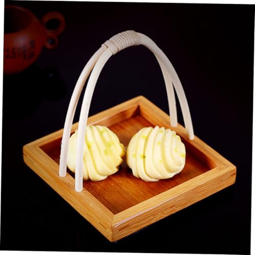 Bandeja para sushi de bambú Alipis con asa miniatura 4
