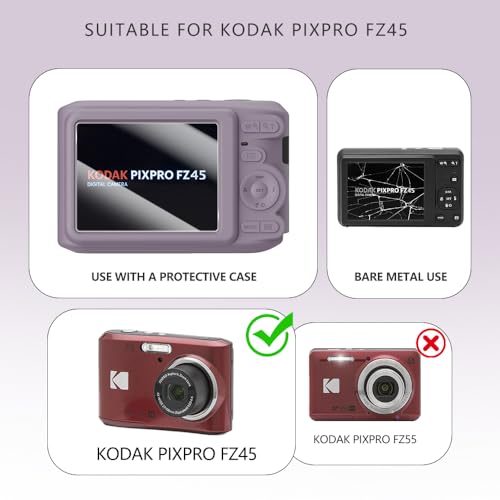 Funda de silicona para Kodak PIXPRO FZ45 color gris rosado miniatura 2