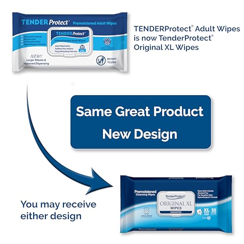 TenderProtect® Original XL Premium Adult Wipes (600 Ct), Extra-Large 9"x12" Wet Wipes with Aloe, Wash Cloths for Babies & Elderly, Incontinence, Hands & Body Cleaning - Image 3