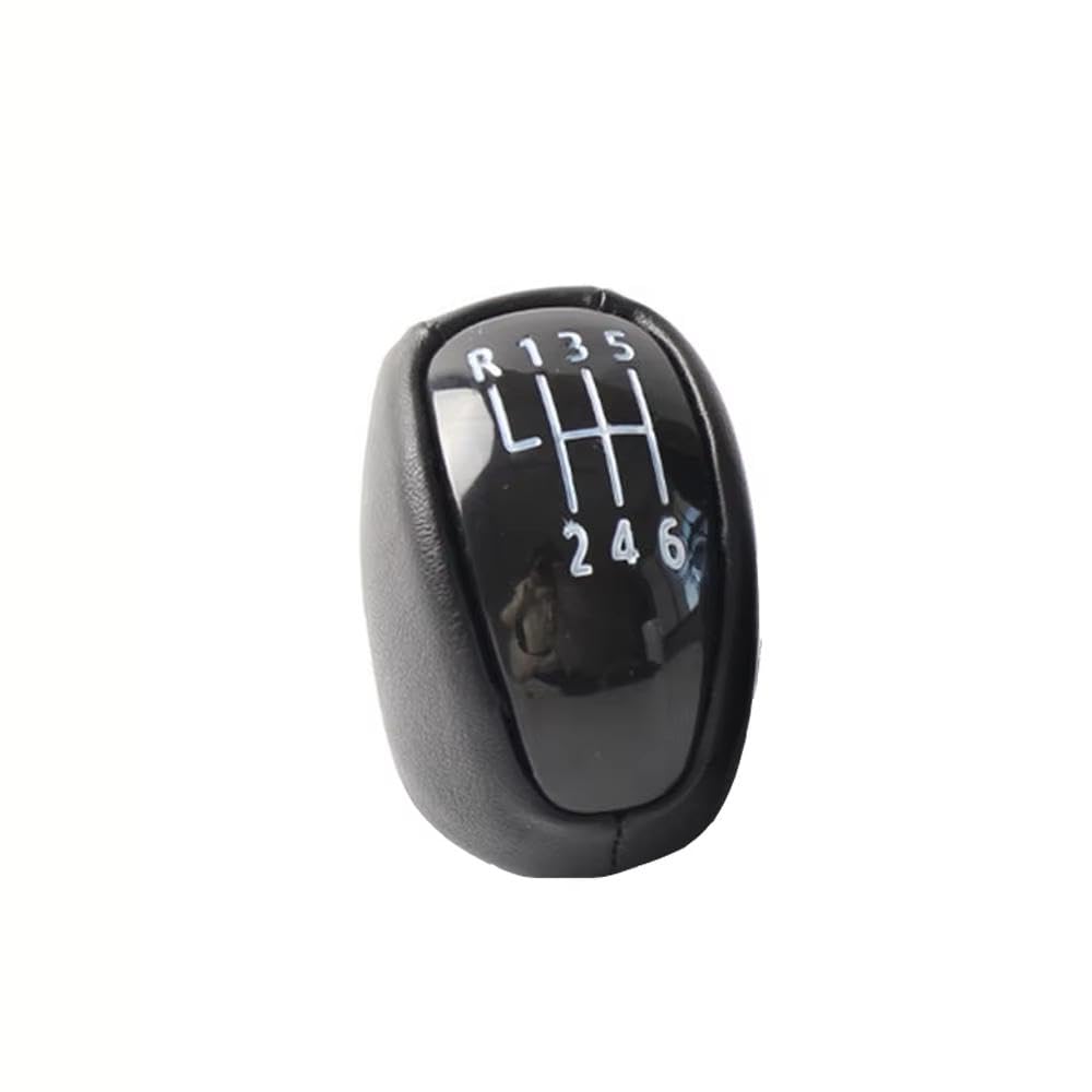 QVQOJCTH Auto Accessory Car Gear Shift Knob Lever Stick Handball Black PU Leather for Renault Laguna III MK3 2007-2015(Black)