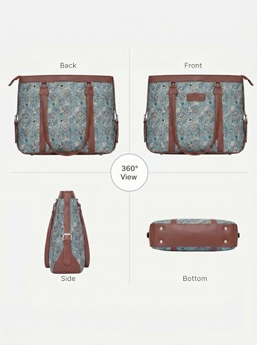 Image of Stylish Tote Bags for Office Use | Laptop Bag 15.6 inch | Purse for Women | Vegan Leather Handbag | Daily & Travel Use |