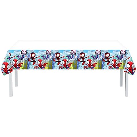 Spiderman Party Table Cloth for Boys Birthday,Spiderman Themed Table Decorations,130*220cm Rectangular Plastic Superhero Table Cover Tablecloth for Kids Birthday Baby Shower Party Supplies Decortions Cover