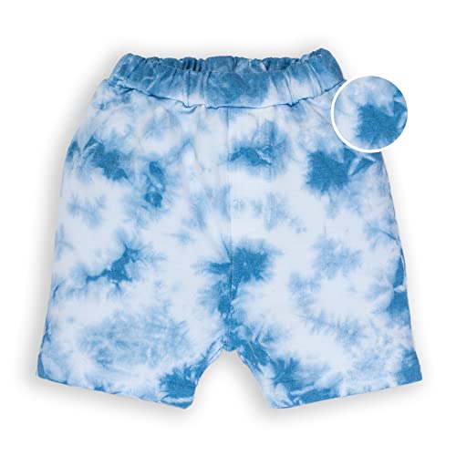 Image of Kothari Kidswear Sweety Pie Gold Baby Boys 100% Cotton 220 GSM Loopknit Solid Shorts in White Color