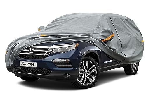 Image of Kayme Heavy Duty SUV Car Cover Custom Fit Honda Pilot (2008-2025) Waterproof All Weather for Automobiles, Full Exterior Covers Sun Rain UV Protection.（Deliver About 3-10 Days）