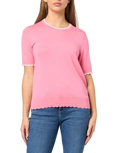 Image of Nautica Women's Crew Neck Solid Short Sleeve Sweater