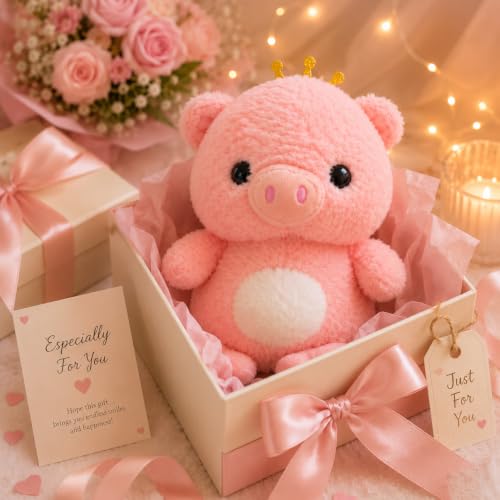Image of SCOOBA Cute Little Crown Pig Soft Toys for Kids Babies 25cm(Little Crown Plush Pig)