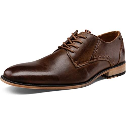 Jousen Men's Dress Shoes Leather Classic Formal Mens Oxfords Retro Derby Oxford
