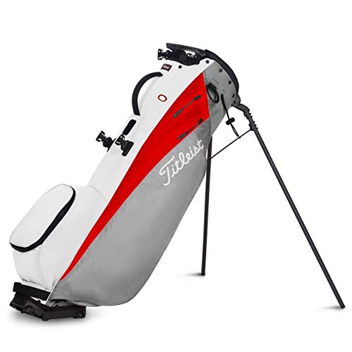 Titleist Players 4 Carbon Stand Bag Grey/Red/White