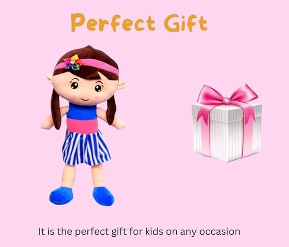 Image of Shizuka Stuffed Doll Soft Toy for Gilrls Cartoon Dolls Gift Toys Pillow for Kids and Adults Cute Stuffed Plush Multicolor Plushie Doll (40cm)
