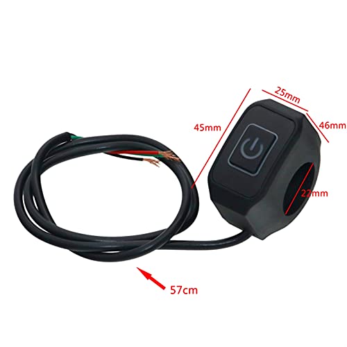Commutateur de guidon 22mm moto universel interrupteur de commande klaxon phare et alimentation