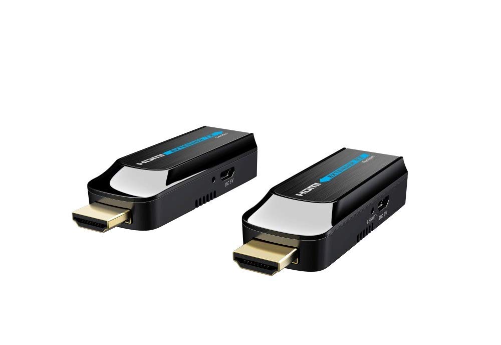 PremiumCord Extender HDMI Fino a 50 m Via Cavo Patch Cat6 / Cat6a / Cat7, Alloggiamento in Metallo, Compatibile con Full HD 1080p 60Hz, Non compresso, Senza latenza