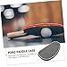 Milisten Portable Table Tennis Paddle Bag Shell-Shaped Case for Athletes Storage for Pong Rackets Grey Lightweight Design for Players