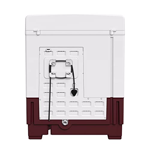 Image of Godrej Edge 7.5 Kg 5 star Semi-Automatic Top Loading Washing Machine Appliance (WS EDGE 75 5.0 TB3 M WNRD, Wine Red, Toughened glass lids)