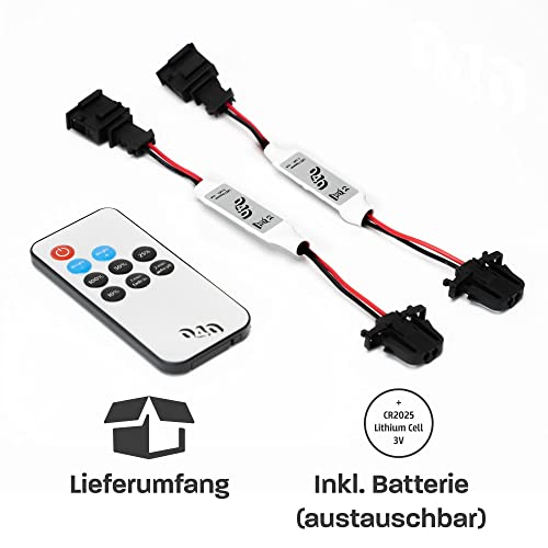 040 Parts Variateur LED compatible avec VW T5, T6 Bulli - Transforme les LED simples en LED à intensité variable avec télécommande