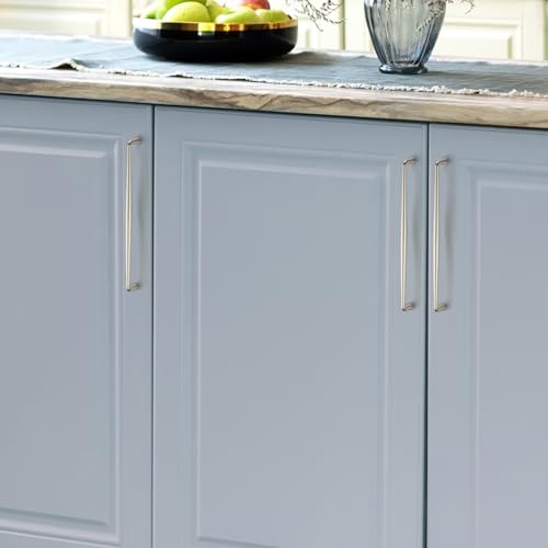 Image of Ravinte 5 Pack 10 Inch Brushed Nickel Kitchen Cabinet Handles Solid Zinc Alloy Cabinet Pulls Cupboard Hardware Drawer Handles