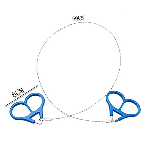 Science Purchase Mini Stainless Steel Wire Saw Emergency Camping Hunting Survival Tool Chain - Thumbnail 3