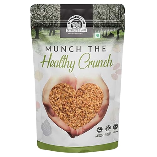 Image of Wonderland Foods 200g Whole Ground Flax Seed Flour Pouch | Flax Seed Flour /Powder or Alsi ka Atta, Alsi Powder, Excellent for Rotis and Baking