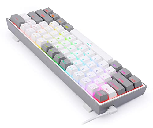 K617 Fizz RGB White-Grey, gaming keyboard, RED-K617WG-RGB - Tastiera gaming - Immagine 1