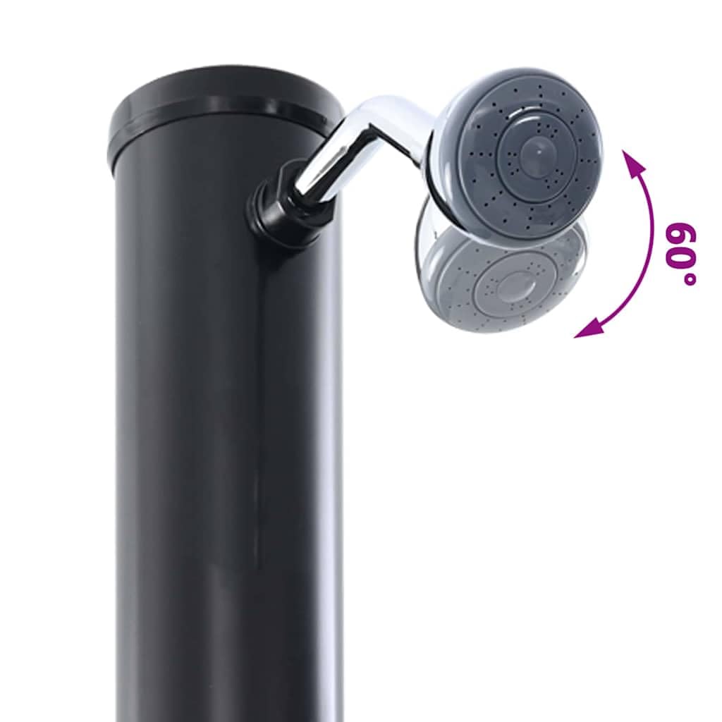vidaXL Prysznic słoneczny na świeżym powietrzu 20 l PVC i aluminium