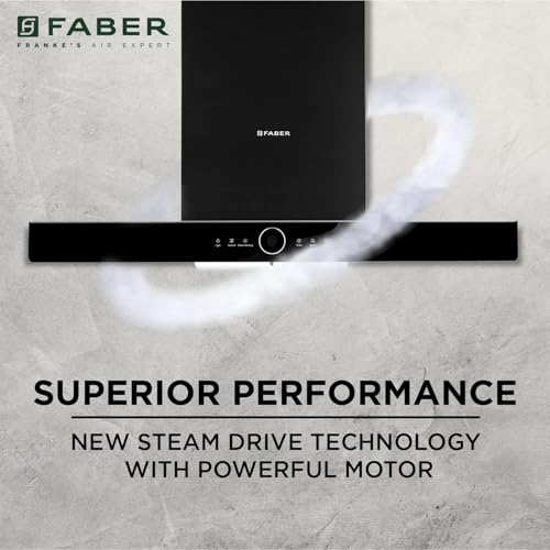 Faber 90cm 1500 m³/hr ThunderBolt Chimney |Steam Clean Technology |Powerful Turbo Speed |SS Oil Collector |Silent Hood (52dB)|5Yrs Product,12Yrs... - Image 3