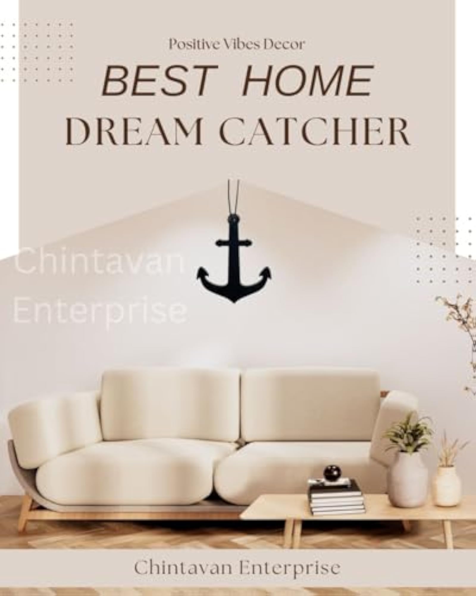 Anchor Art Dream Catcher Car Hanging Handmade Wall Hanging