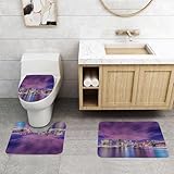 🔥 Matériau : Ce jeu de tapis de bain est fabriqué en microfibre de haute qualité, il est très doux et confortable, absorbe rapidement l'eau et protège vos pieds du sol froid.