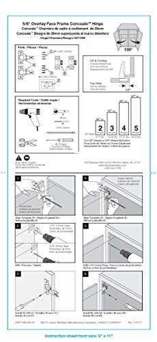 Franklin Brass H811Smv-Np-C 35Mm 5/8-Inch Euro 100Deg Face Frame Cabinet Hinge, Pair Package, Packaging May Vary #TOP1