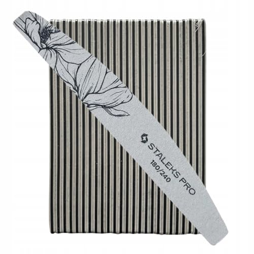 STALEKS PRO Lima de Uñas Mineral Profesional Grano 100 y 180 -...