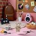 BWESOO Brown Bear Plush Keychain, Stuffed Animals Bag Pendant, Kawaii Plush Rabbit Keychain, DIY Trinket Dog Keyring Car Pink Heart Teddy Bears Automobile