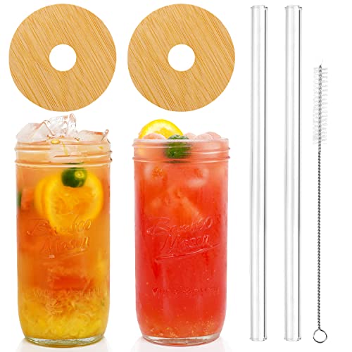 Margaritas et crème glacée en bocal réutilisable à paille - 2