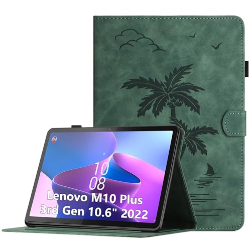 Funda para Lenovo Tab M10 Plus 3rd Gen 10.6 Pulgadas 2022 (TB125FU/TB128FU) PU Flip Tableta Carcasa...