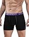 DAVID ARCHY Men's 7 Pack Colorful Widen Waistband Trunks Gift Box