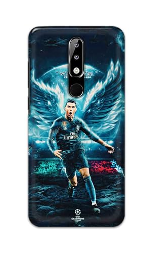 Image of Printed Hard Back Cover for Nokia 5.1 Plus | Nokia 5.1+ Back Cover (Famous Football Player -K2) -190724(DP)