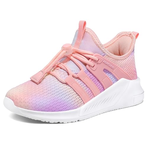 RUNSIDE Girls Tennis Shoes Lightweight Sports Kids Sneakers...