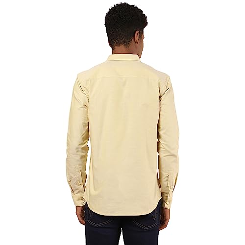 Image of Wrangler Men's Solid Brown Shirt (Regular)