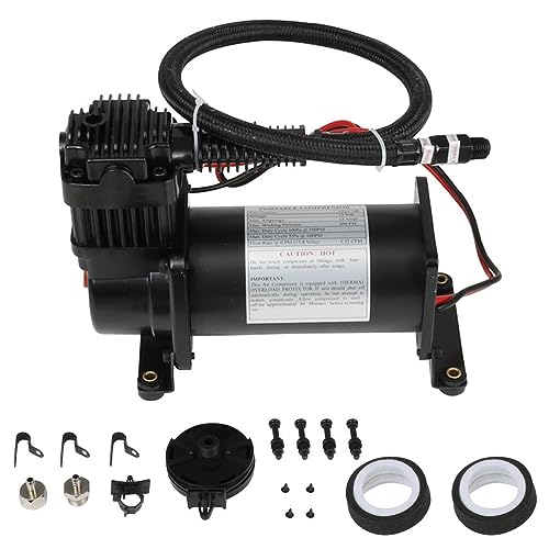 STAYTOP Air Compressor for Train Horns 200 PSI Air Ride Bag Air Compressor On-board Heavy Duty Air Horn Compressor Kit for Train Horns Bag Suspension 12V