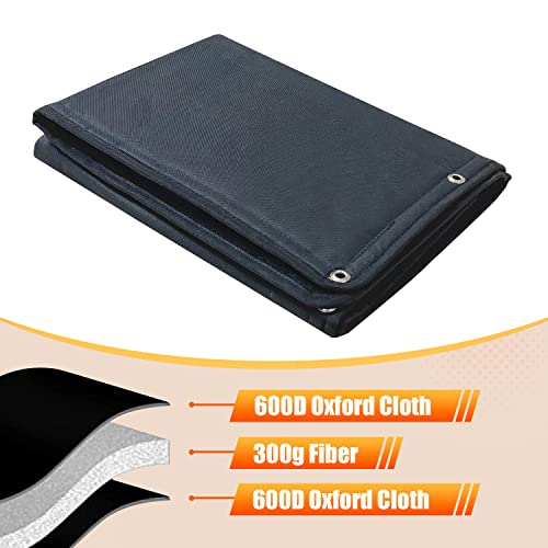 Magnet Fireplace Cover, Fireplace Draft Blocker, Fireplace Blanket For Heat Loss, Fireplace Flue Blocker, Fireplace Cold Air Blocker, Fireplace Draft Cover For Inside Fireplace, Black(36" W X 27" H) #TOP2