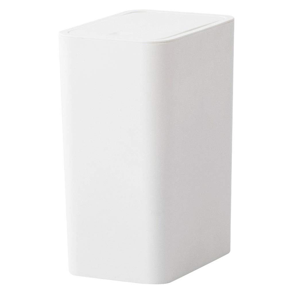 Kosz na śmieci Sturdy Plastic Case,small Office Box Made Of Durable Plastic,practical Storage Box,bathroom Living Room,kitchen Or Children's Room,white L Trash Can do segregacji śmieci
