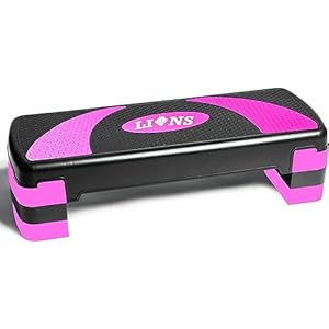 FAIRWAYUK Steppers for Exercise Workout – 3 Level Adjustable Height Non Slip Aerobic Step Platforms, Cardio Home Gym Equipment Fitness Step Workout Training