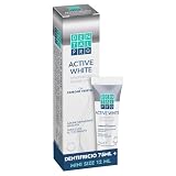 DentalPro Dentifricio Active White Sbiancante al Carbone Vegetale - Azione delicata - Smalto luminoso - Uso quotidiano - Aroma menta - 75 ml + Dentifricio Active White 12 ml