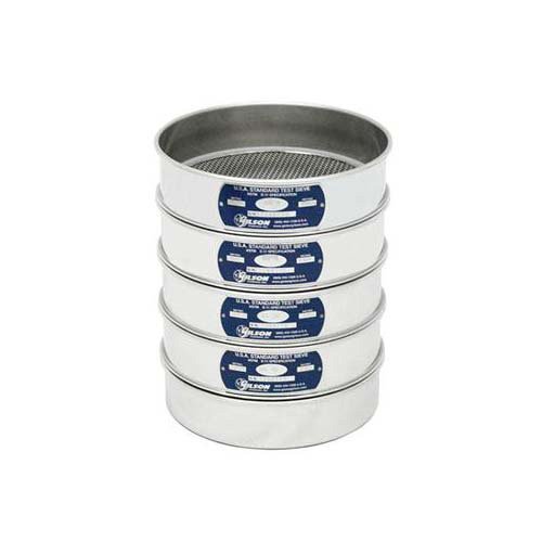 Gilson Performer V8SFXPE Stainless Steel Sieve, Pan with Rim, 8" Diameter, Full Height