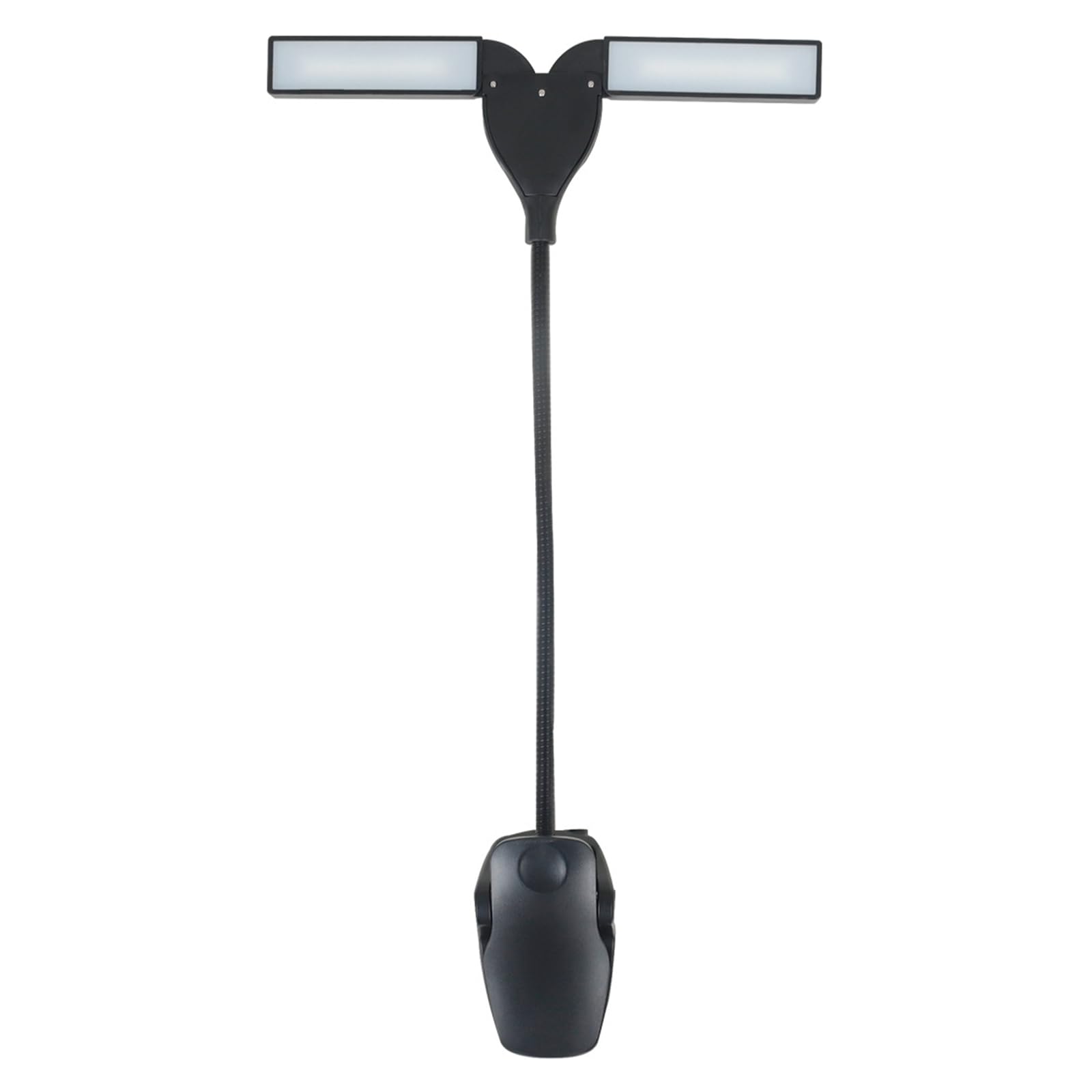 Lampada portatile flessibile a LED a clip e leggio musicale, design pieghevole, luce da viaggio con luminosità regolabile e batteria ricaricabile USB