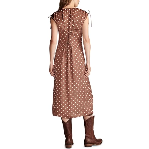 Image of Lucky Brand Women's Satin Button Through Midi Dress