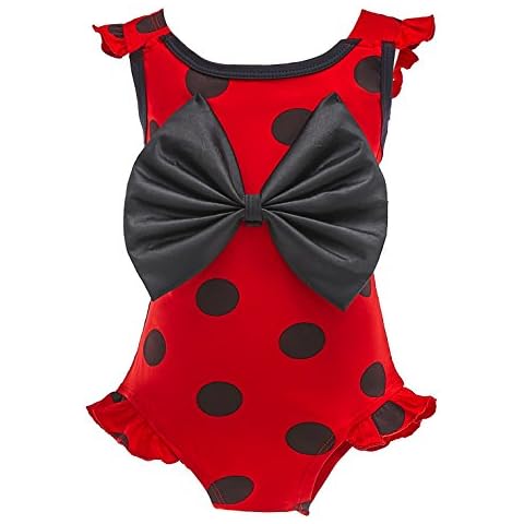 Lito Angels Ladybug One-Piece Swimming Costume Cover