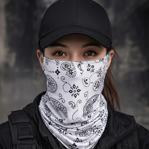 Image of Sun UV Protection Face Cover Scarf Mask Neck Gaiter Breathable Windproof Bandana Neck Gaiters