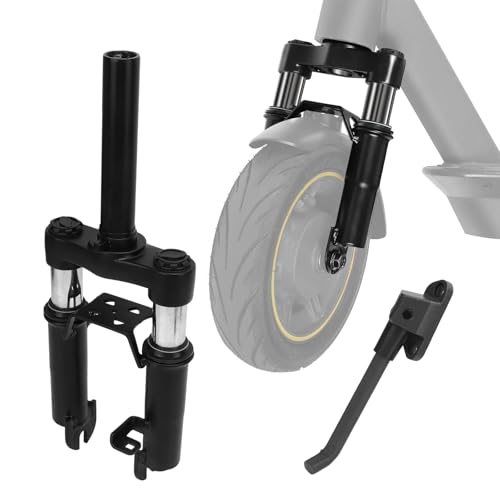 Topyond Enhanced Shock Absorption Fork for Ninebot MAX G30 - Hydraulic Front Suspension with Foot Stand