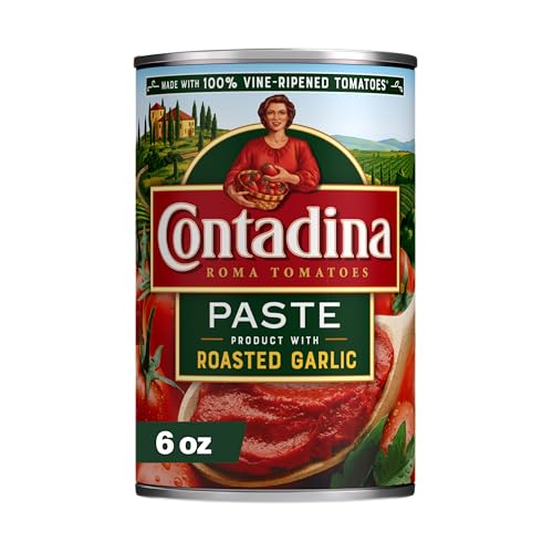 Contadina Tomato Paste with Roasted Garlic, 6 oz. Can, Red, (78742-07525)