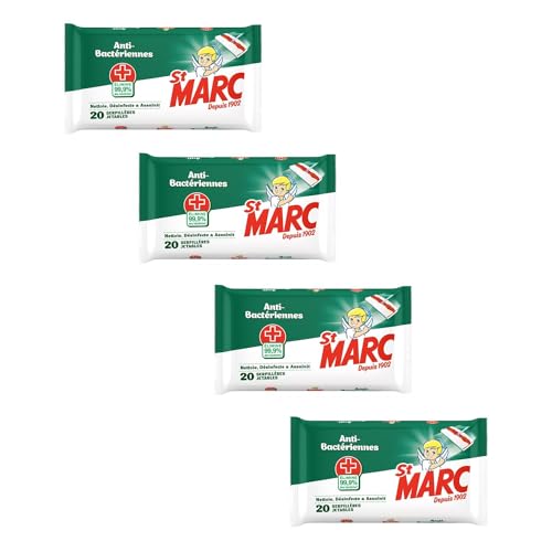 ST MARC Lot de 4 Serpillères jetables Imprégnées...