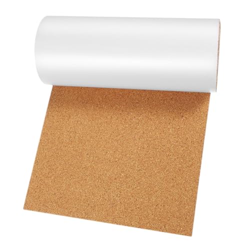 HOMSFOU 粘着コルクロール:厚さ1mmのコルクマット付きボード - 壁装飾、家具、diyクラフト、パーティープロジェクト、ホームオフィス、学校用 600x300x2mm