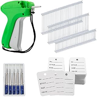 LUTER Tagging Gun for Clothing with 5 Pieces Steel Needles 500 Pieces Clothing Tags and 1500 Pieces Barbs Fasteners for Yard Sale Boutique Sale